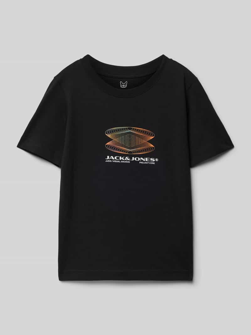 jack & jones T-shirt met labelprint model 'CALMA'