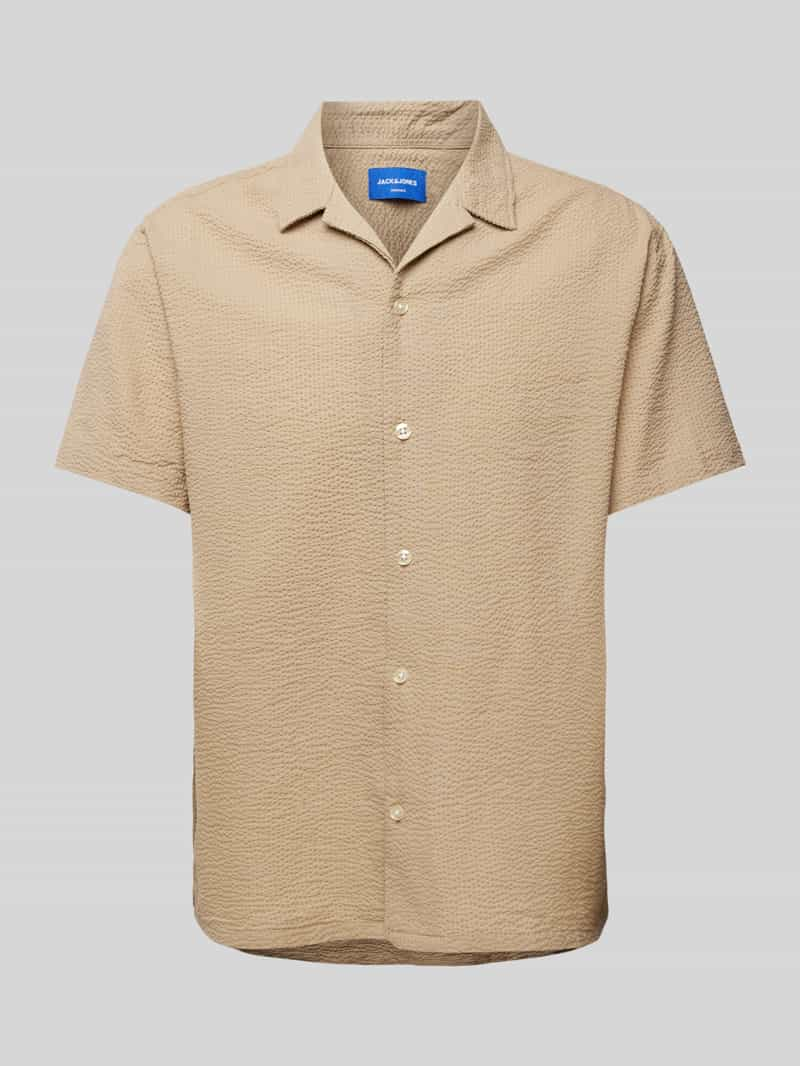 jack & jones Vrijetijdsoverhemd in beige met knoopsluiting