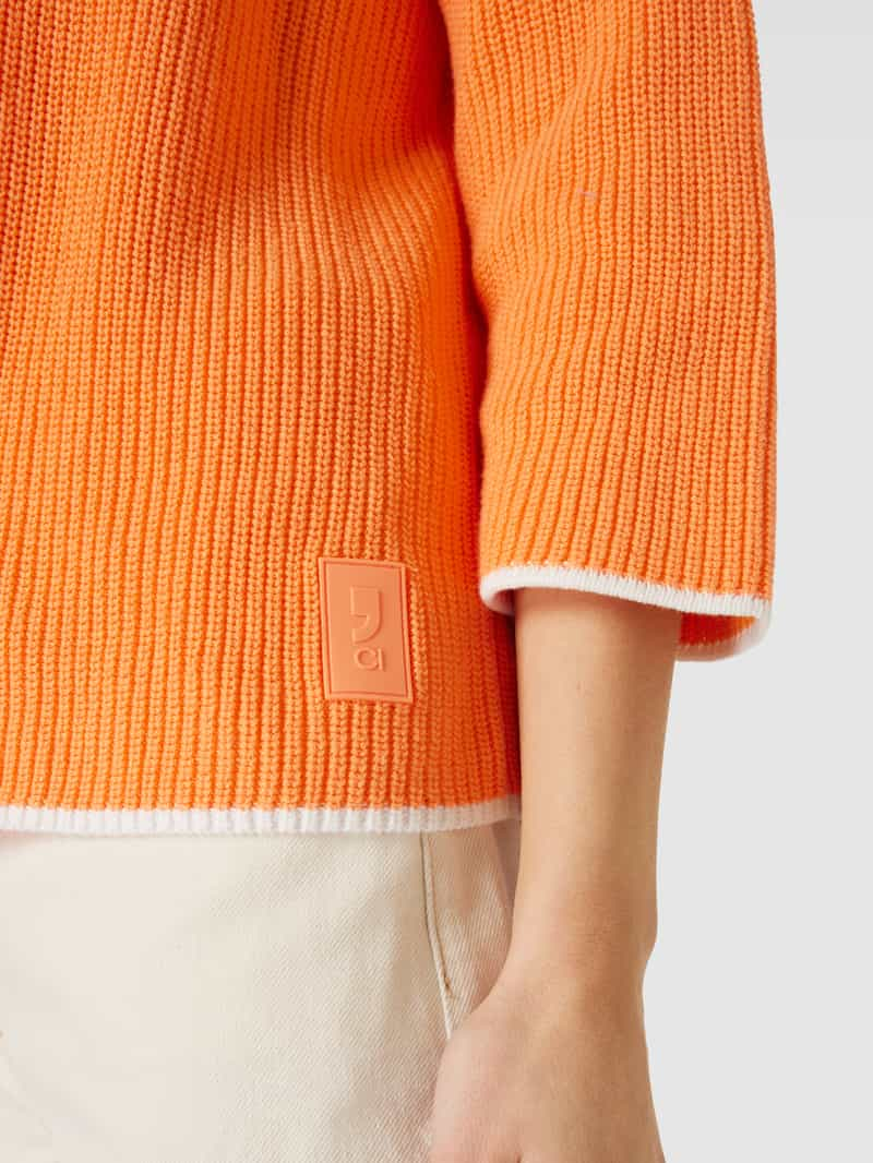 comma Casual Identity Gebreide pullover met boothals