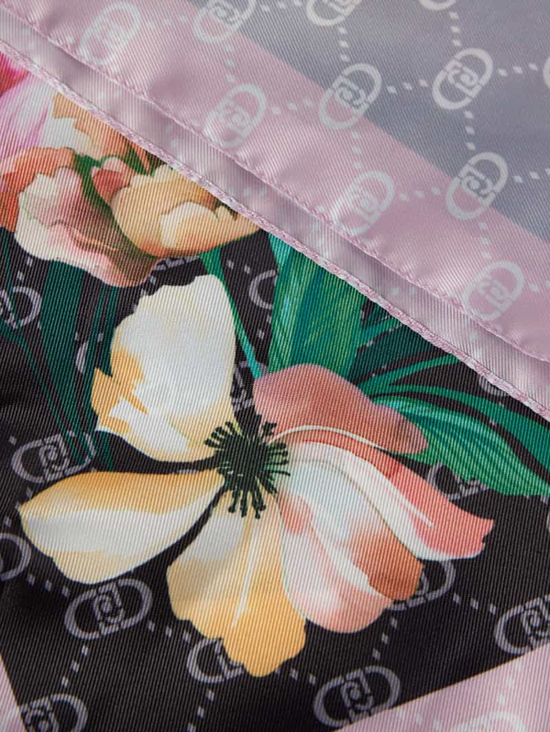 Liu Jo White Sjaal met labeldetails model 'FLOWER CORNER'