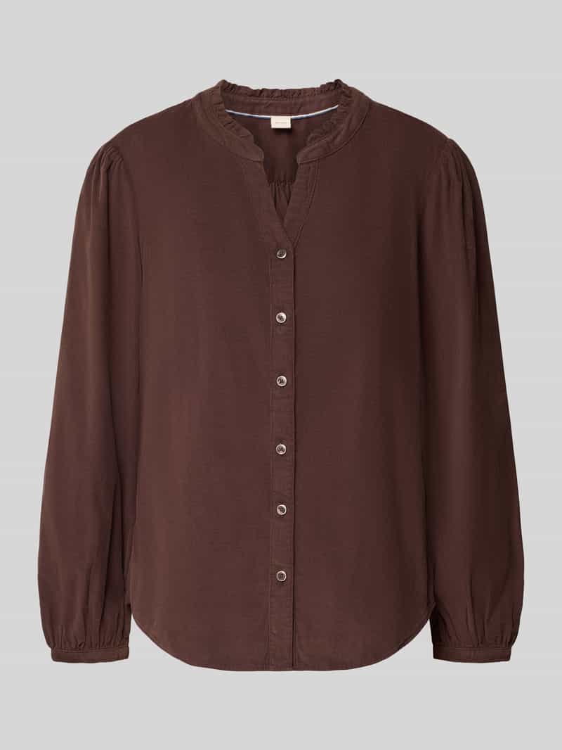 BRAX blouse met lange mouwen model 'VIOLET' met plooien