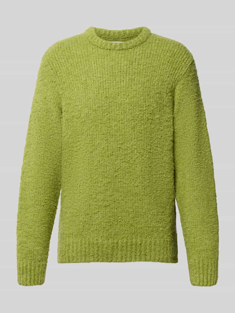 Edwin Gebreide pullover met ronde hals model 'DUN'