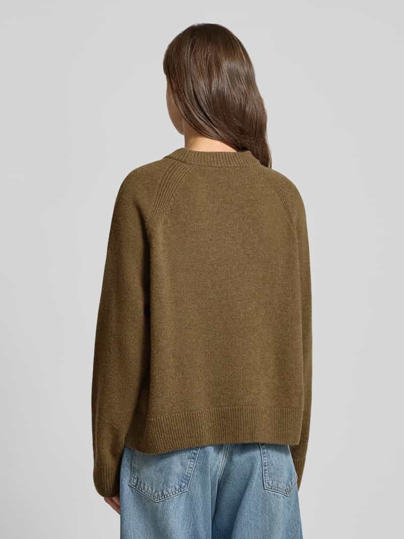 ARMEDANGELS Loose fit pullover van pure wol middenbruin, foto 2