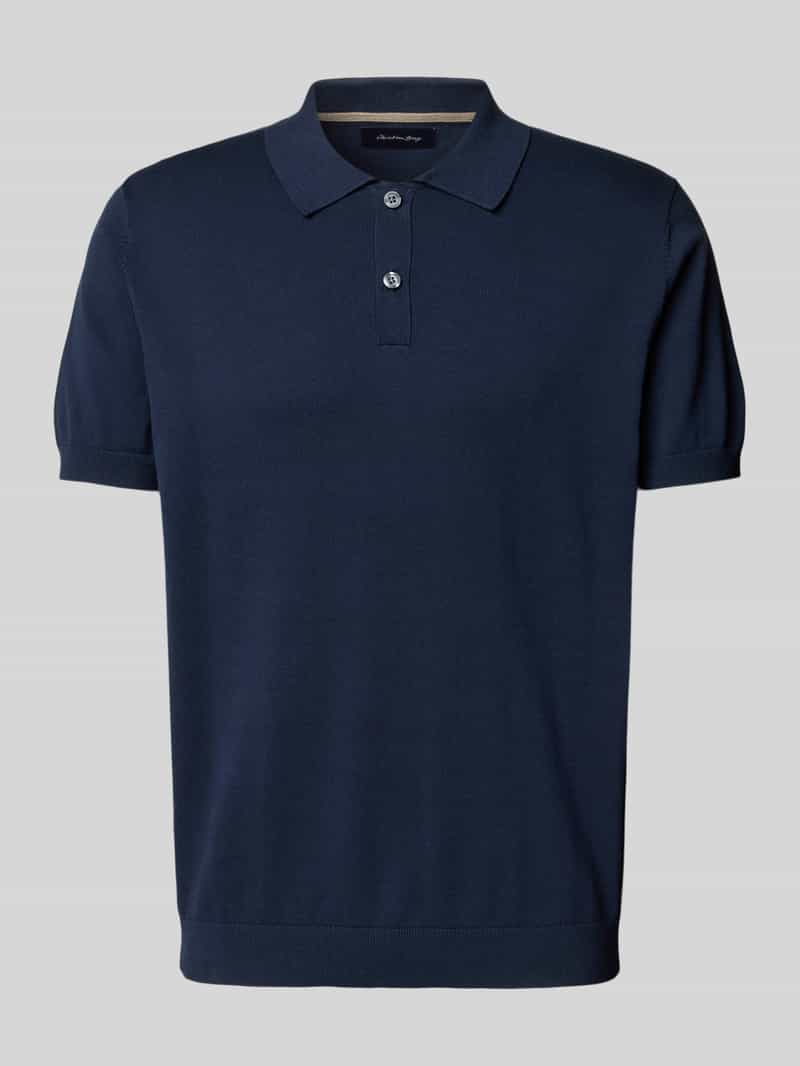Christian Berg Men Poloshirt met labeldetail