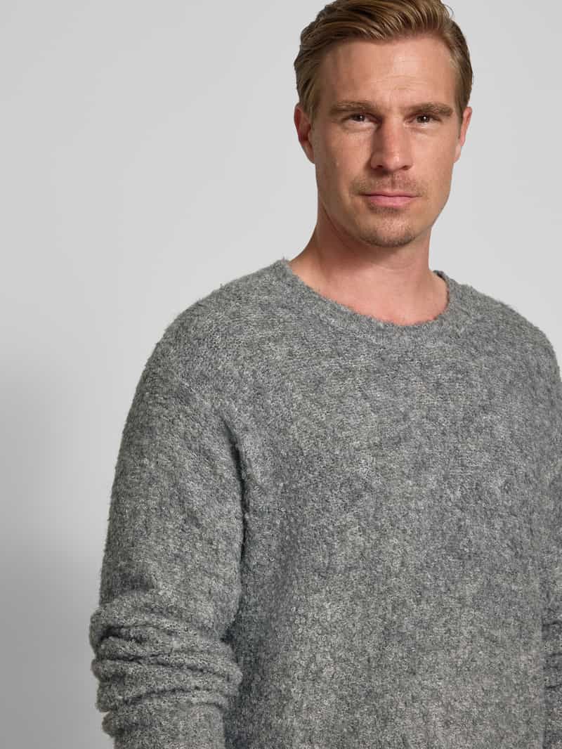 WOODBIRD Gebreide pullover met ronde hals model 'Kurt'