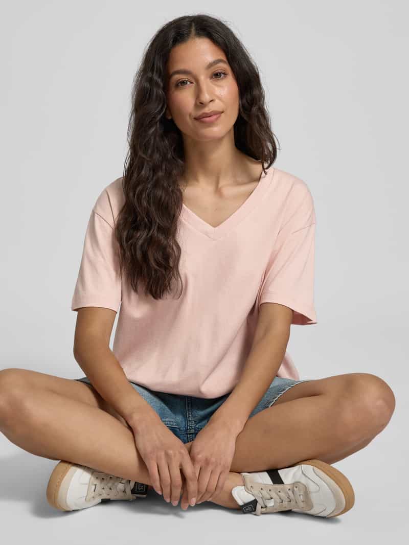 Tom Tailor Denim Boxy fit T-shirt van puur katoen