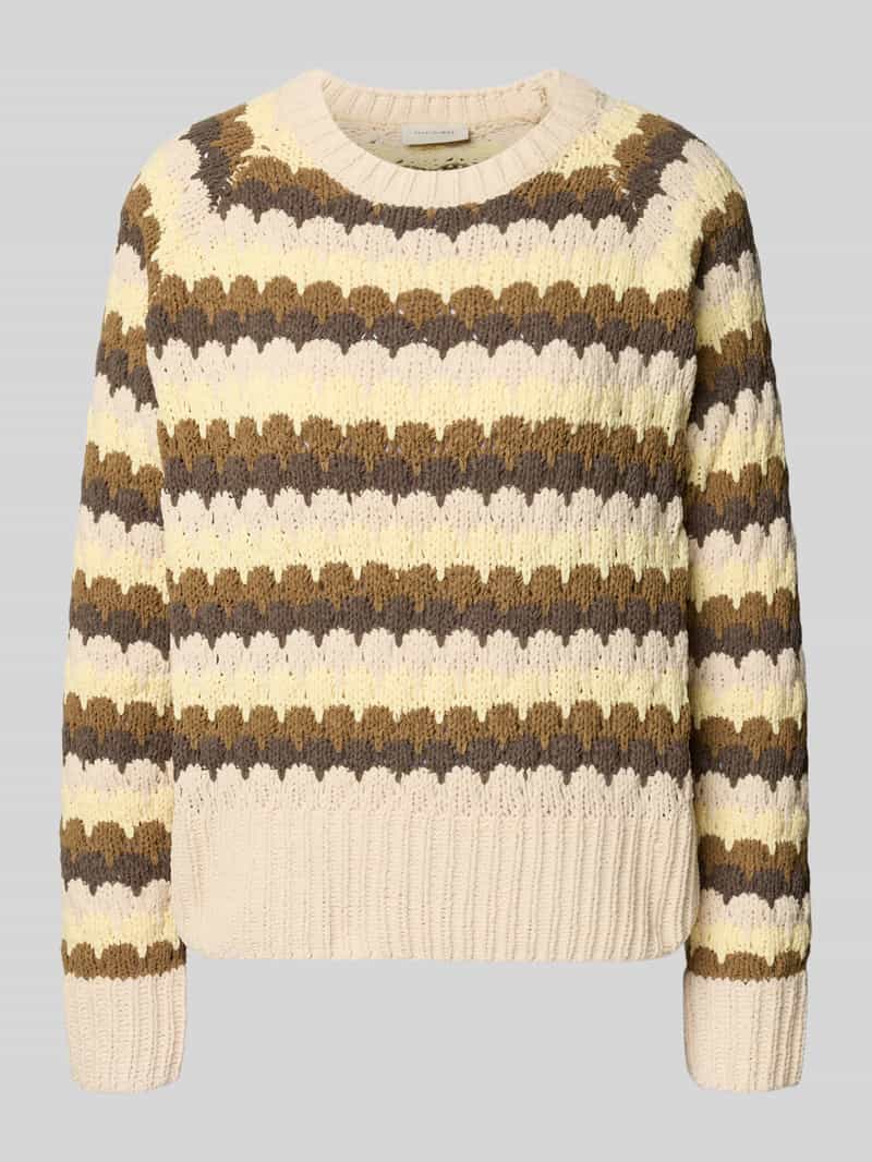 FREE QUENT Gebreide pullover met ronde hals model 'NEZZY'