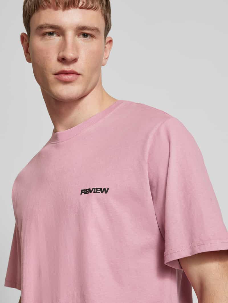 REVIEW T-shirt met labelprint