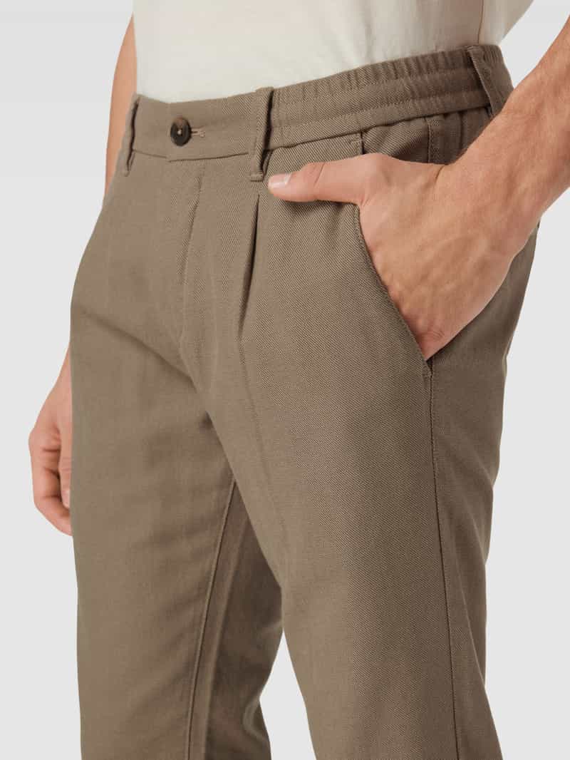 MARC O POLO Shaped fit stoffen broek met structuurmotief