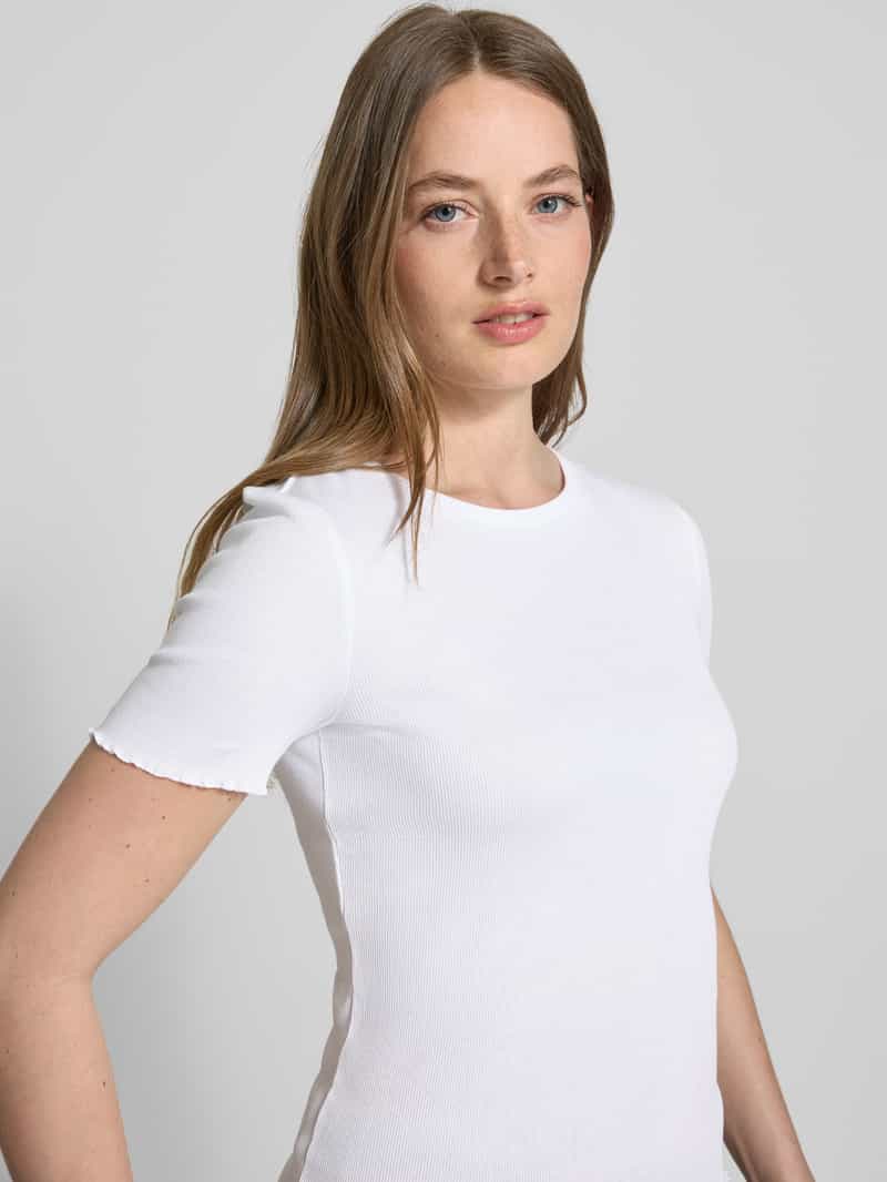 Tom Tailor Denim Slim fit T-shirt van katoenmix