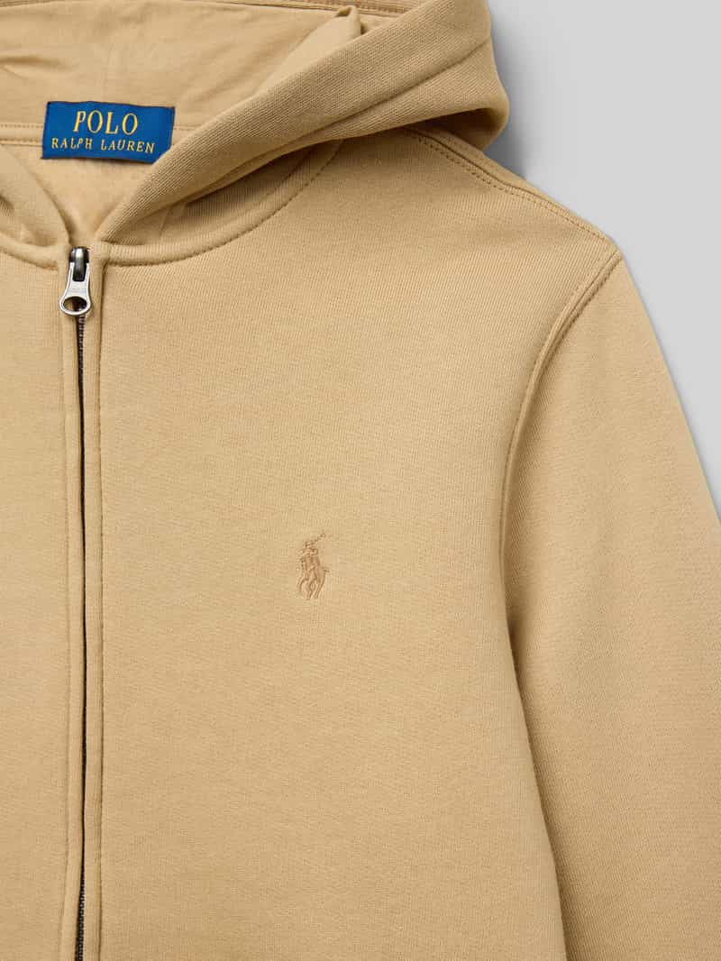Polo Ralph Lauren Teens Regular fit sweatjack met logostitching model 'Tops'