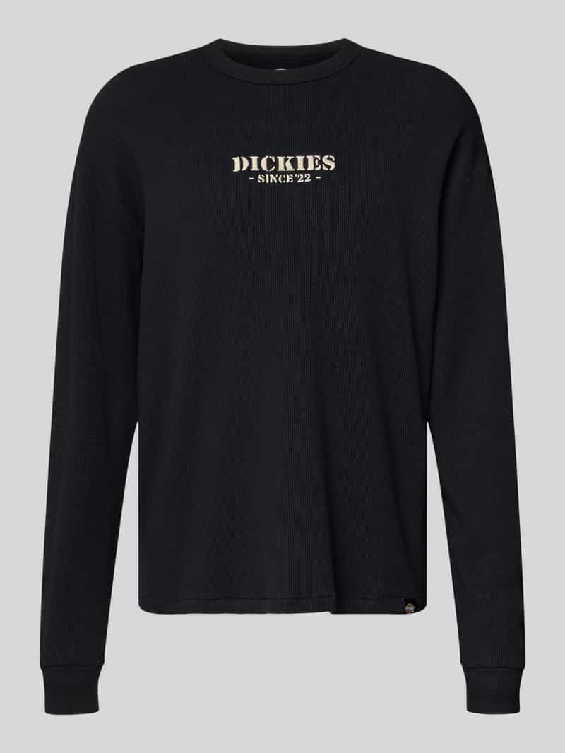 Dickies Shirt met lange mouwen labelstitching en ronde hals