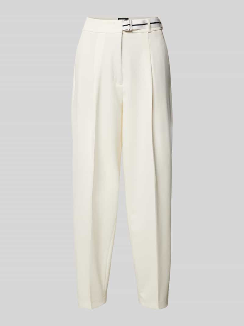 CAMBIO Loose fit bandplooibroek met verkort model 'ELAINE'