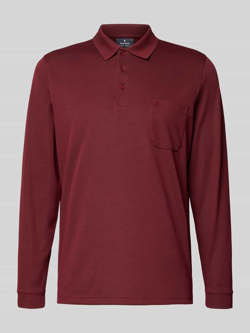 RAGMAN Regular fit poloshirt met borstzak