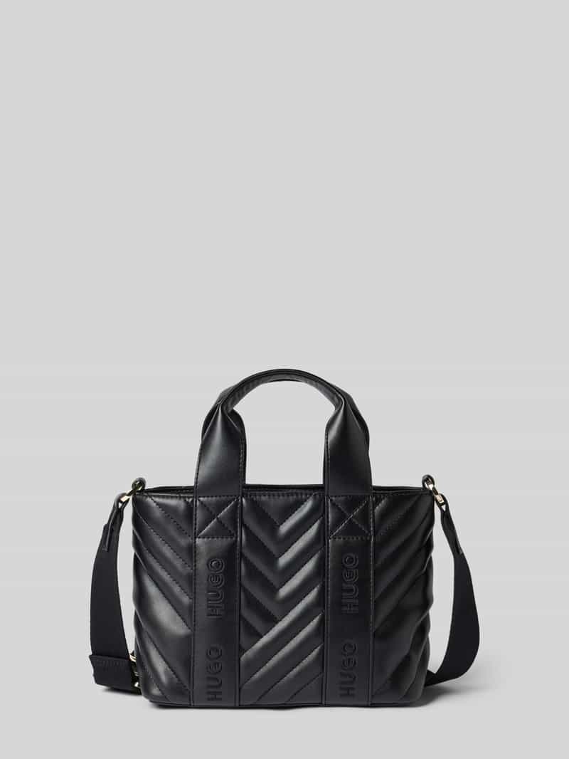 HUGO Handtas met afneembare schouderband, model 'BECKY QL_TOTE MINI'