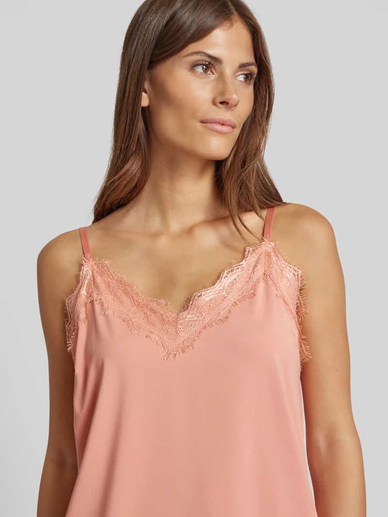FREE QUENT Top met bandjes en kant model 'BICCO'