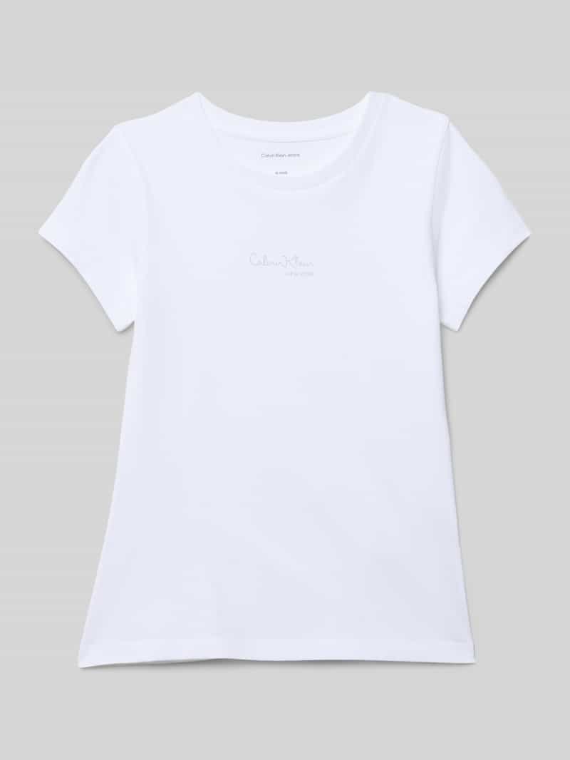 Calvin Klein Jeans Regular fit T-shirt met logoprint model 'Signature'
