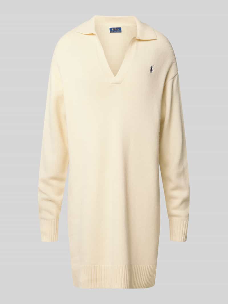 Polo Ralph Lauren Wollen jurk met logostitching