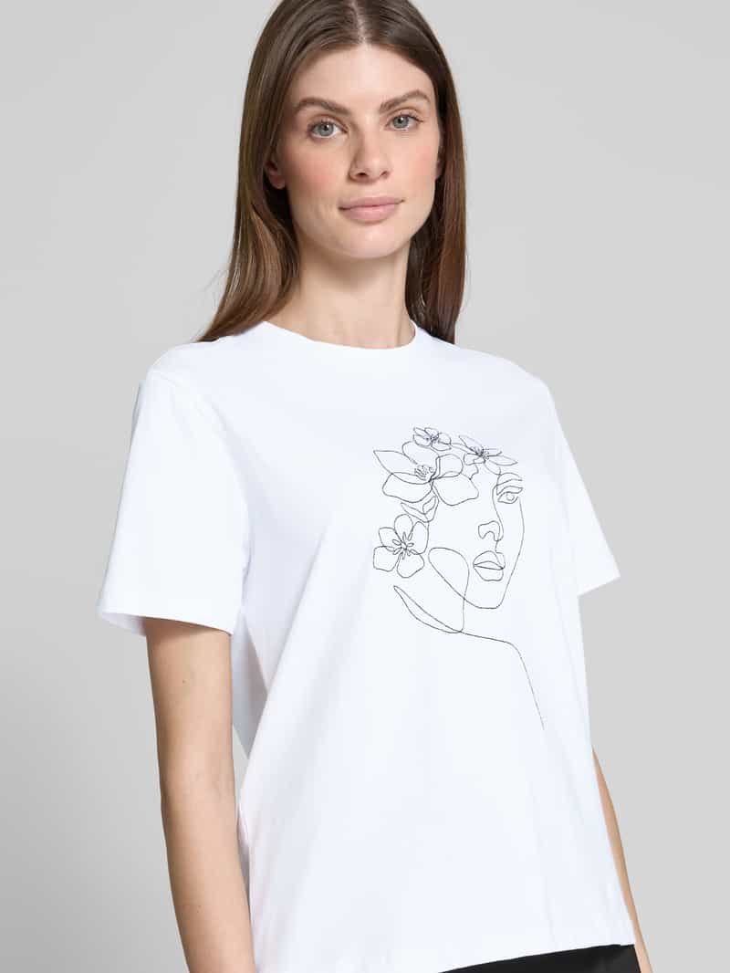 Vila T-shirt met motiefprint model 'NORA'