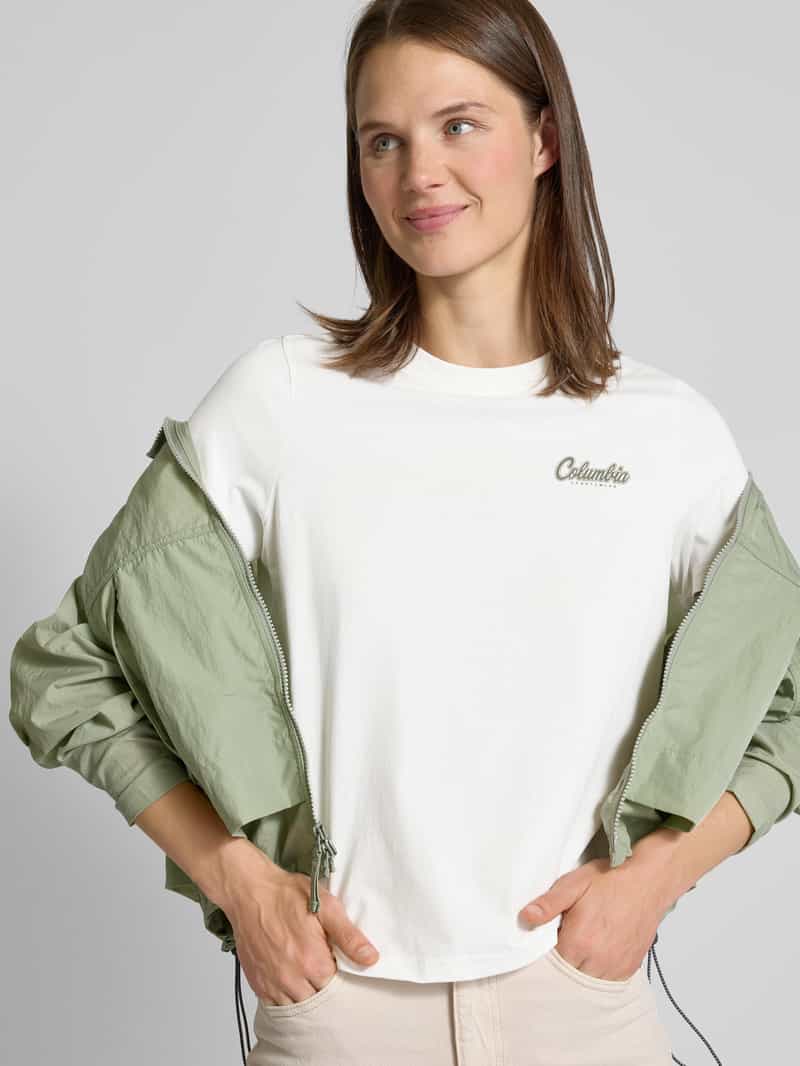 Columbia T-shirt met labelprint model 'ROLLING BEND'