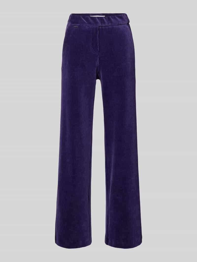 BRAX Wide leg corduroy broek met elastische band, model 'Style.Maine'