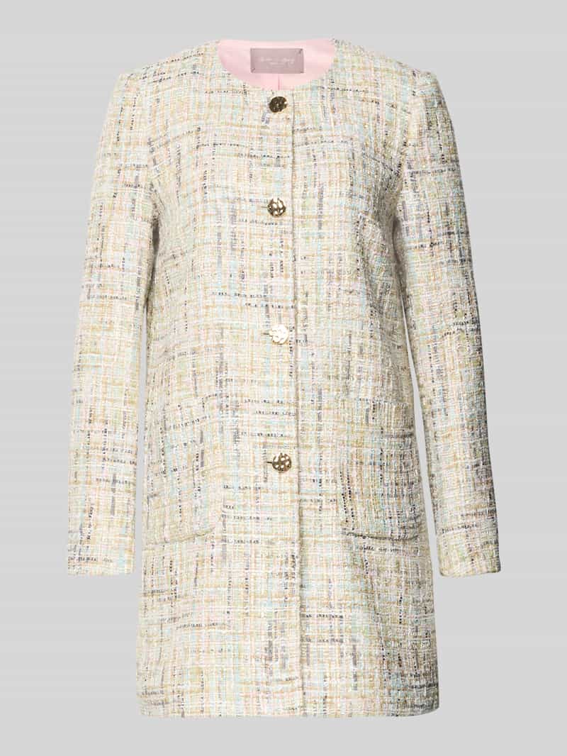 Christian Berg Woman Selection Blazer mit aufgesetzten Eingrifftaschen in Metallic Rosa, Größe 44 201604544