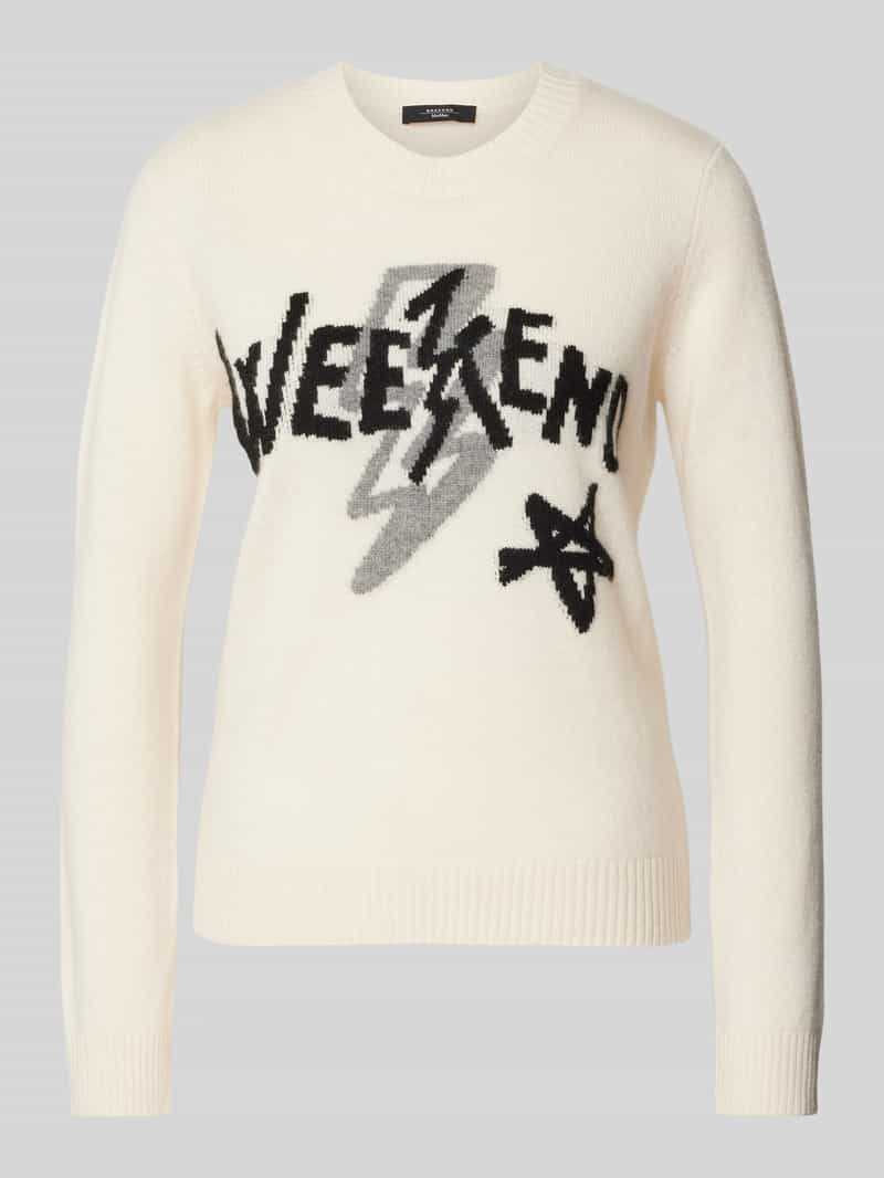 Weekend Max Mara Gebreide pullover met labelprint, model 'KANSAS'