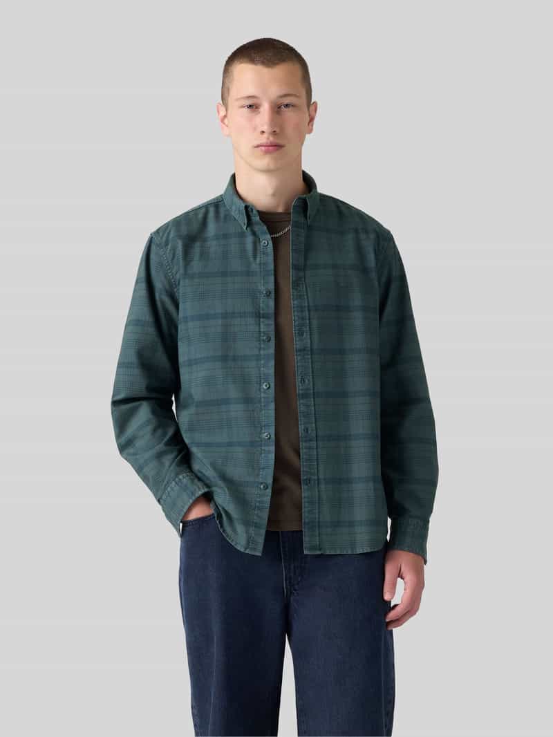 Levi's relaxed fit vrijetijdsoverhemd van puur katoen