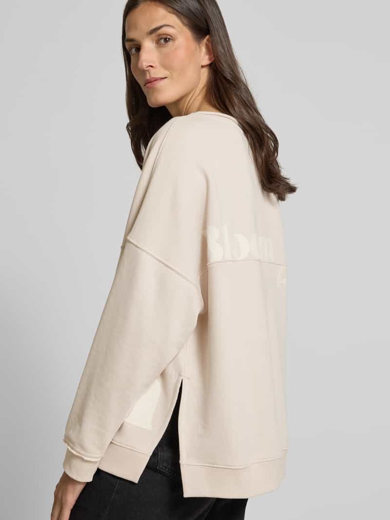 Smith and Soul Sweatshirt met extra brede schouders en ronde hals