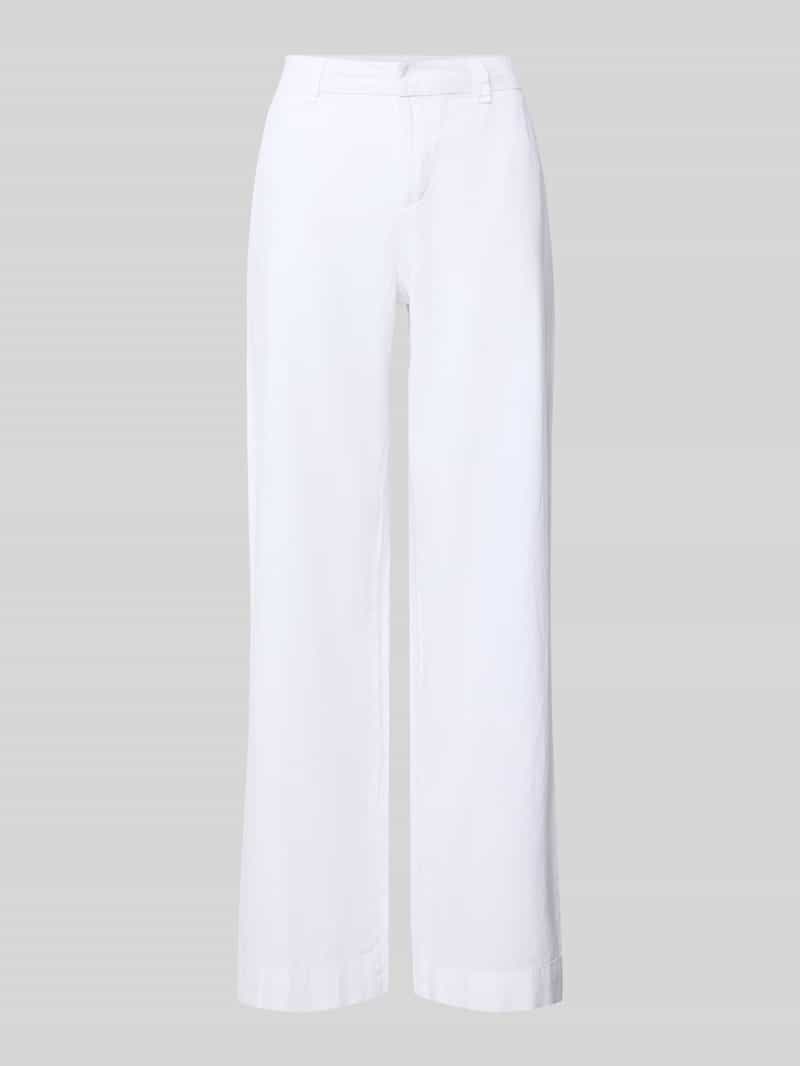 Gina Tricot Wide leg linnen broek met steekzakken
