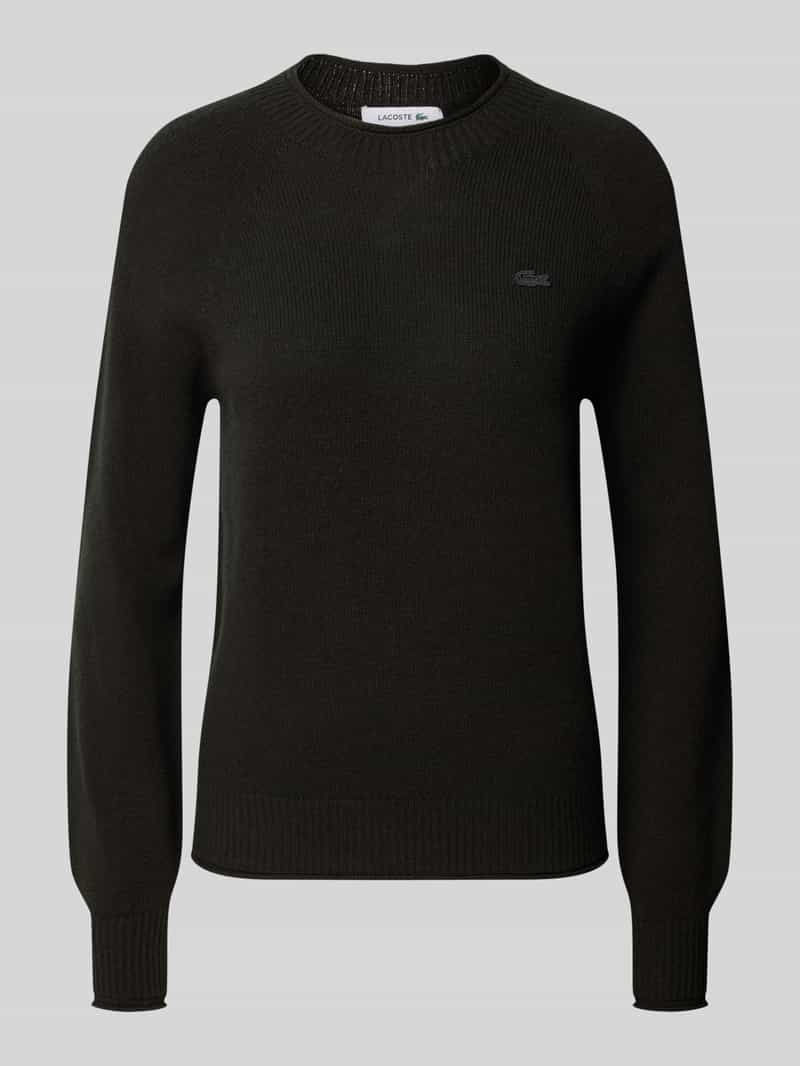 Lacoste Regular fit pullover van pure wol