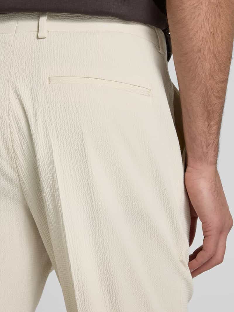 CK Calvin Klein Regular fit pantalon met structuurmotief