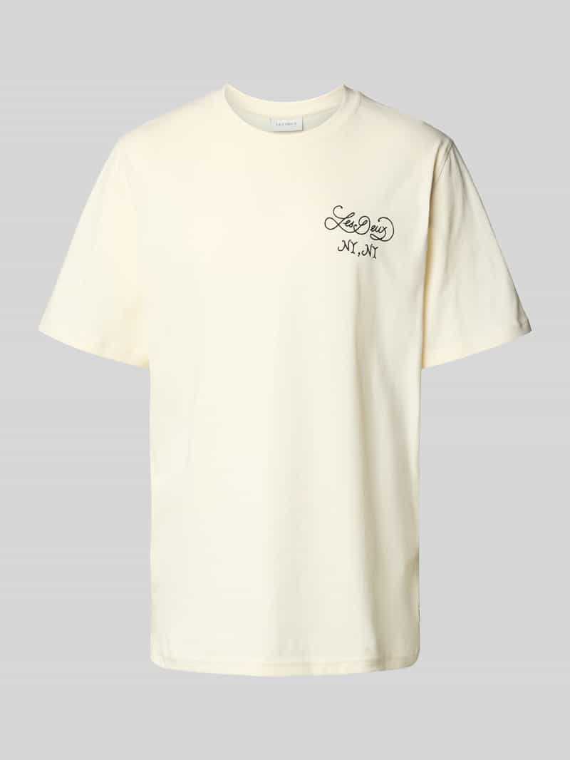 Les Deux T-shirt met ronde hals model 'Orchard'