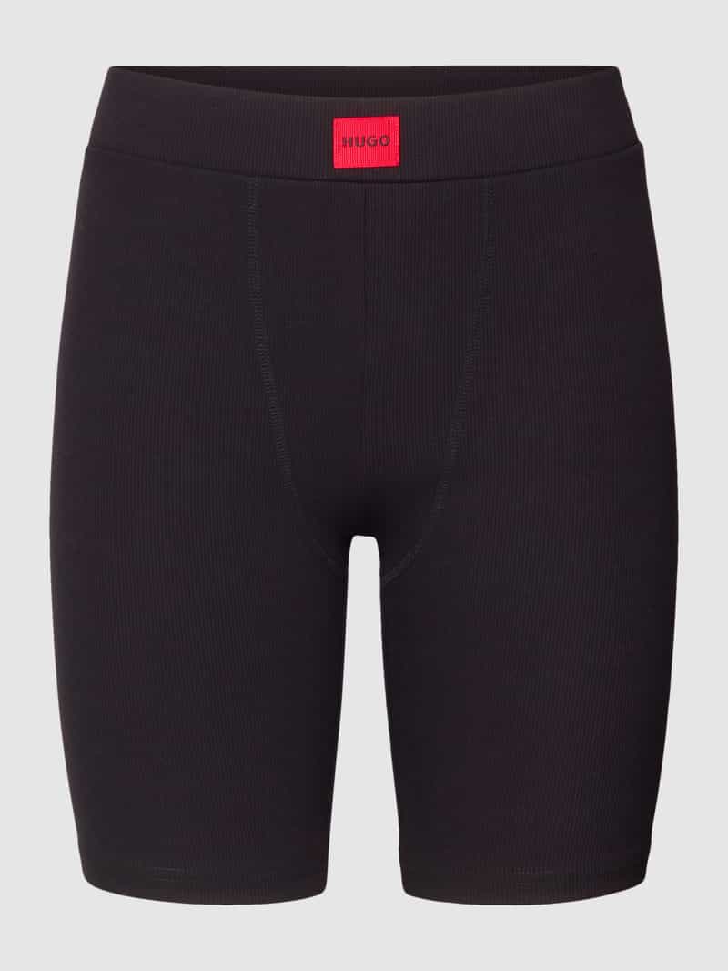 HUGO Fietsbroek met labelpatch model 'NAIANA'