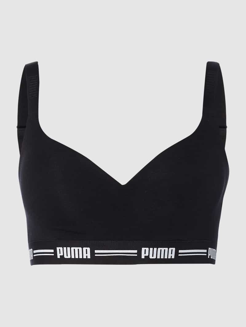 Puma Bralette met logo in band