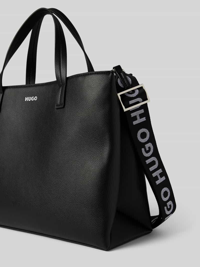 HUGO Handtas met labelprint model 'BEL'