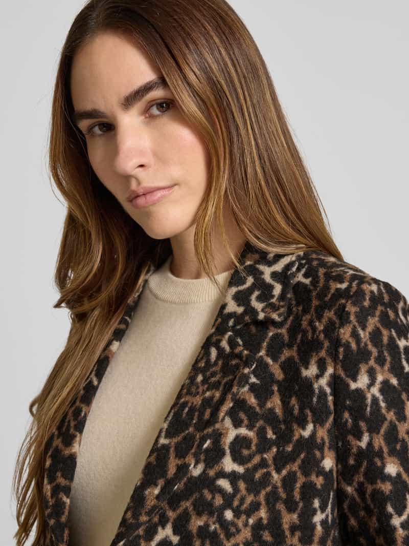 s.Oliver RED LABEL Regular fit lange jas met wol