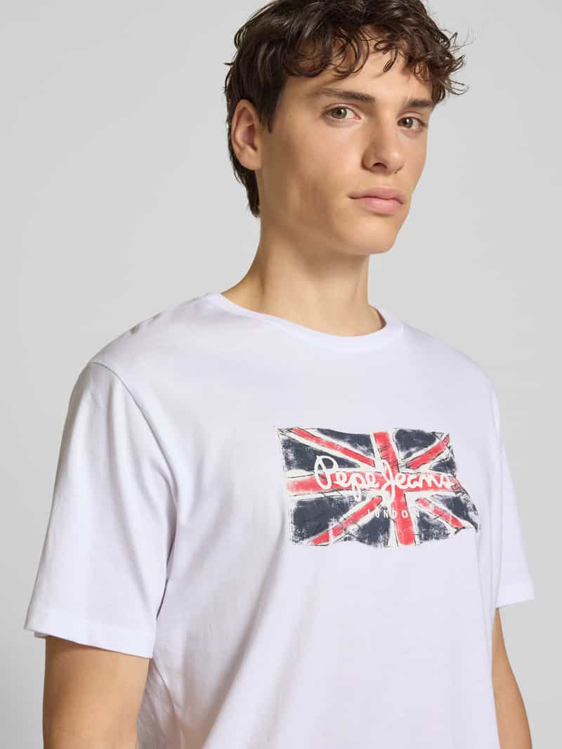 Pepe Jeans Regular fit T-shirt van puur katoen