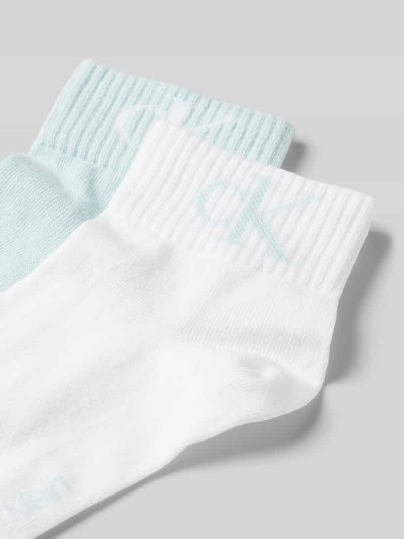 Calvin Klein Jeans Sokken met labeldetails in een set van 2 paar