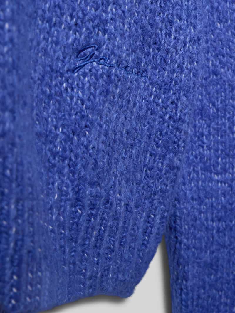 Garcia Gebreide pullover met ribboorden