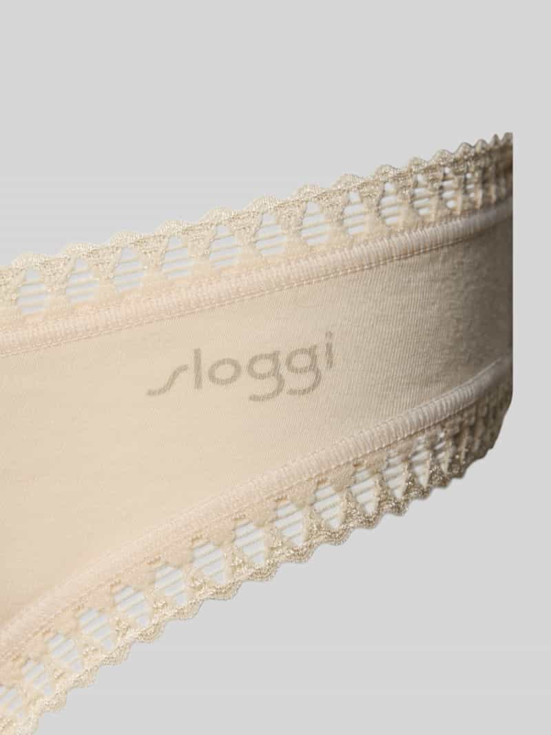 Sloggi Slip met kantranden in een set van 3 stuks model 'Crush'
