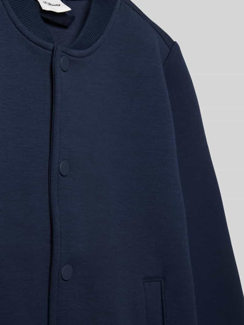 s.Oliver RED LABEL Regular fit collegejack van scuba-sweatstof