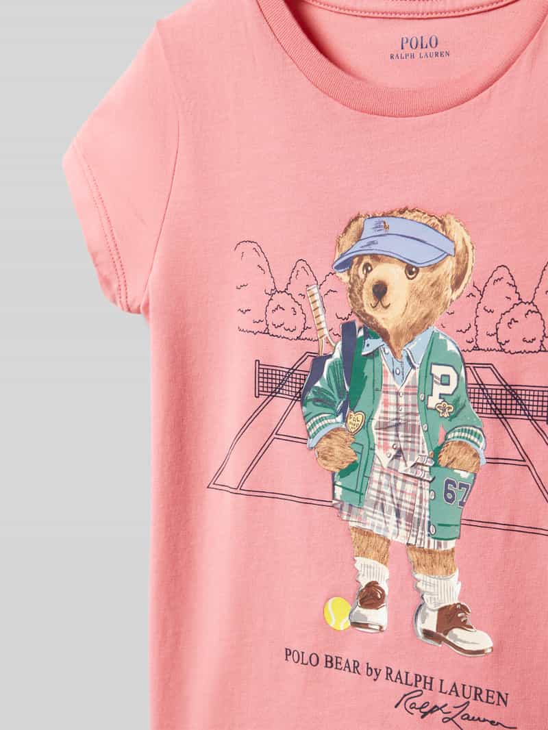 Polo Ralph Lauren Kids T-shirt met label- en motiefprint