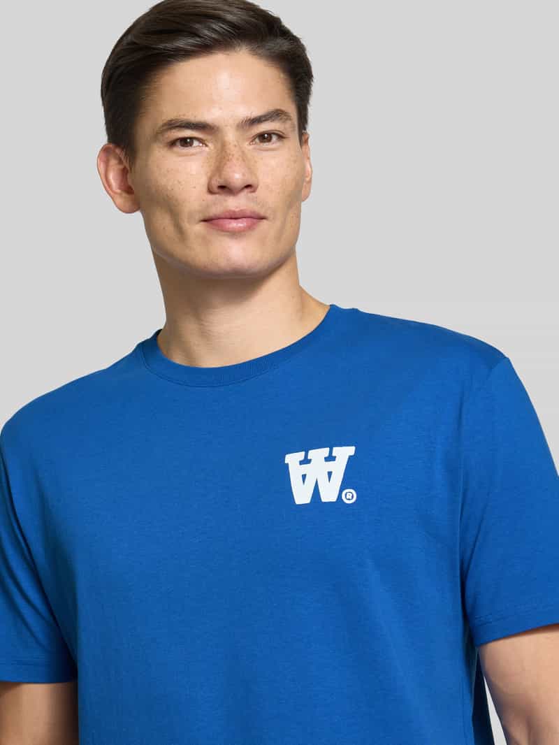 Wood T-shirt met logoprint model 'Ace'