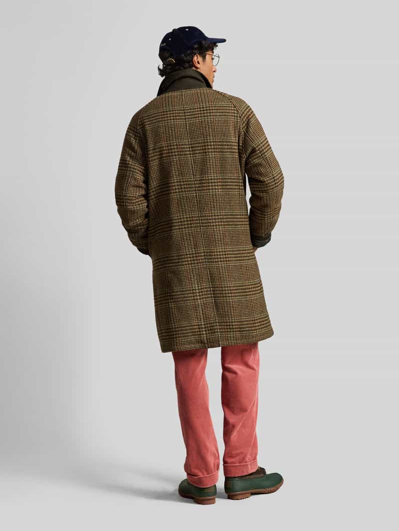 Polo Ralph Lauren Lange jas van wol met labelpatch