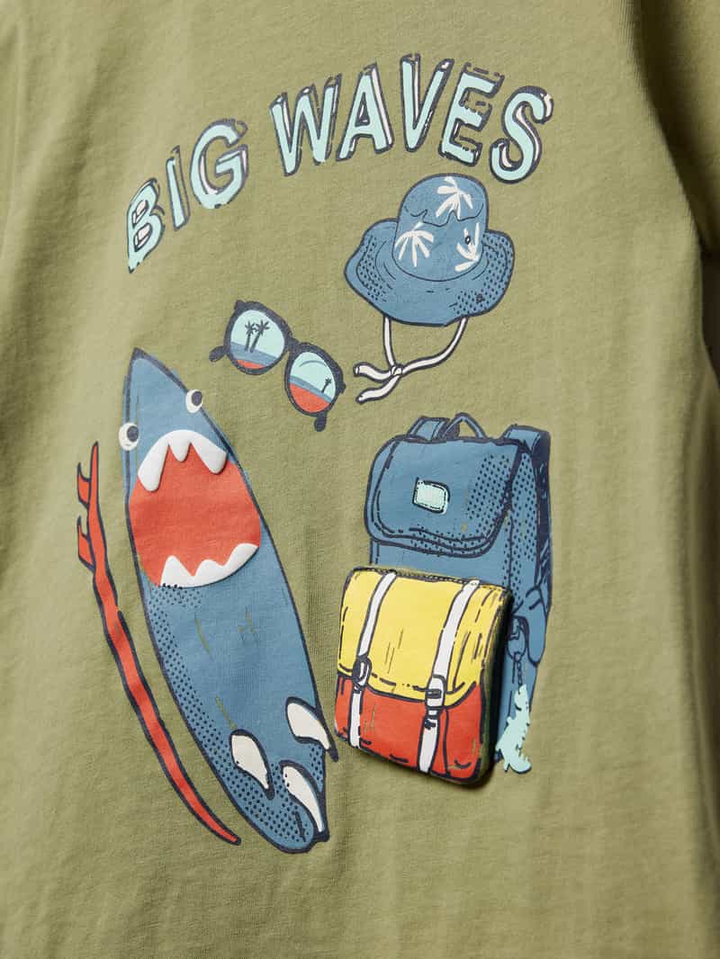 name it T-shirt met motiefprint