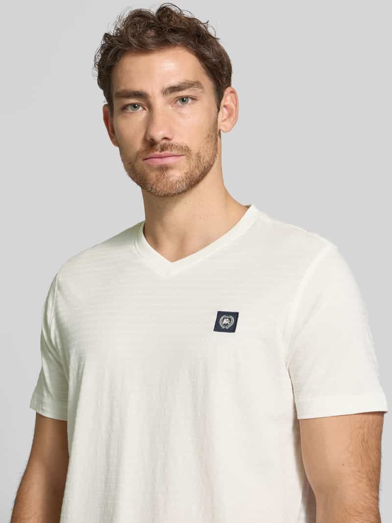 Lerros T-shirt met V-hals