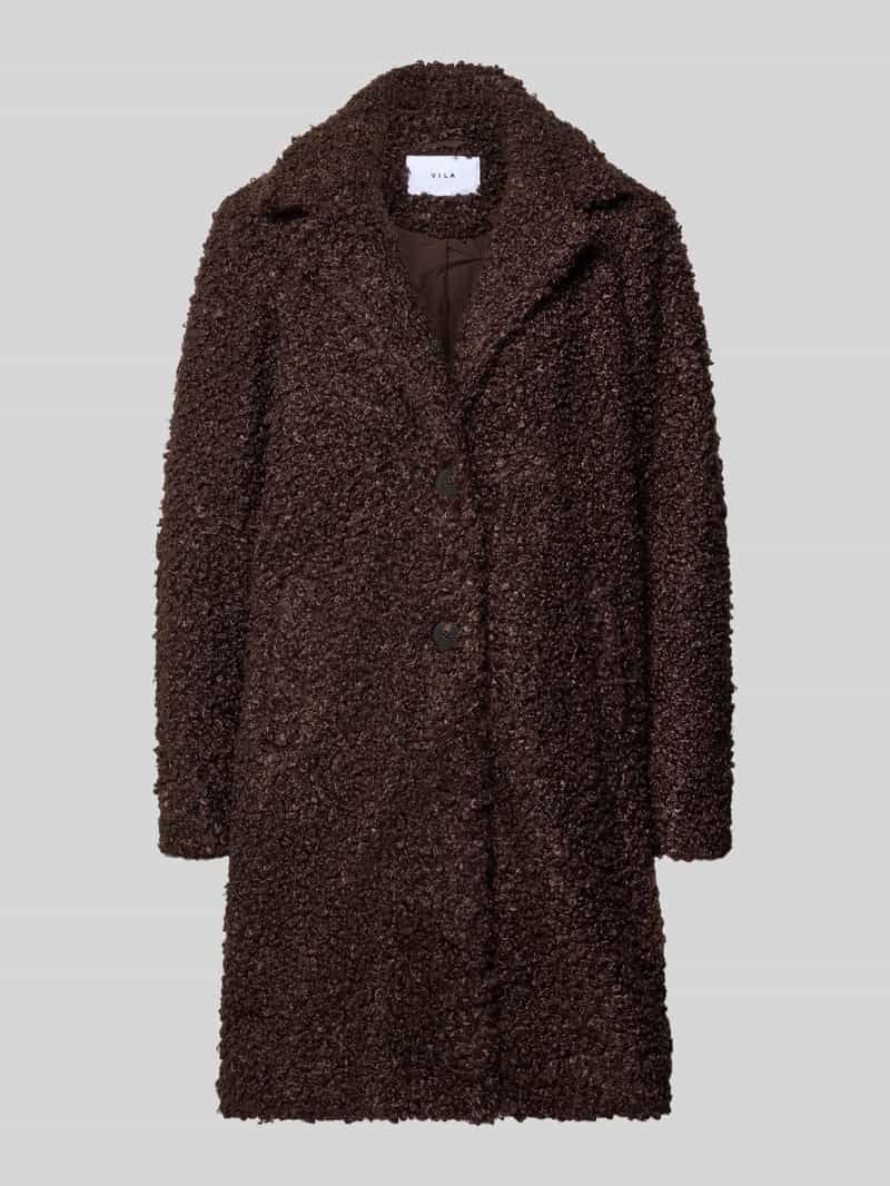 Vila Mantel van teddy met reverskraag model 'MAJDA'