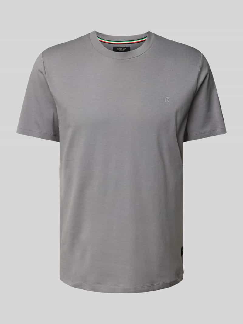 Replay T-shirt met labeldetail