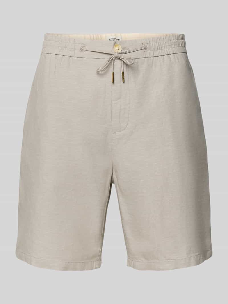 Scotch & Soda Korte regular fit broek met achterzakken model 'Seasonal core'